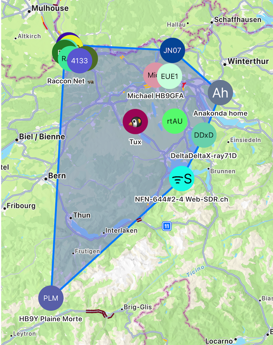 Meshtastic Repeater Coverage Map